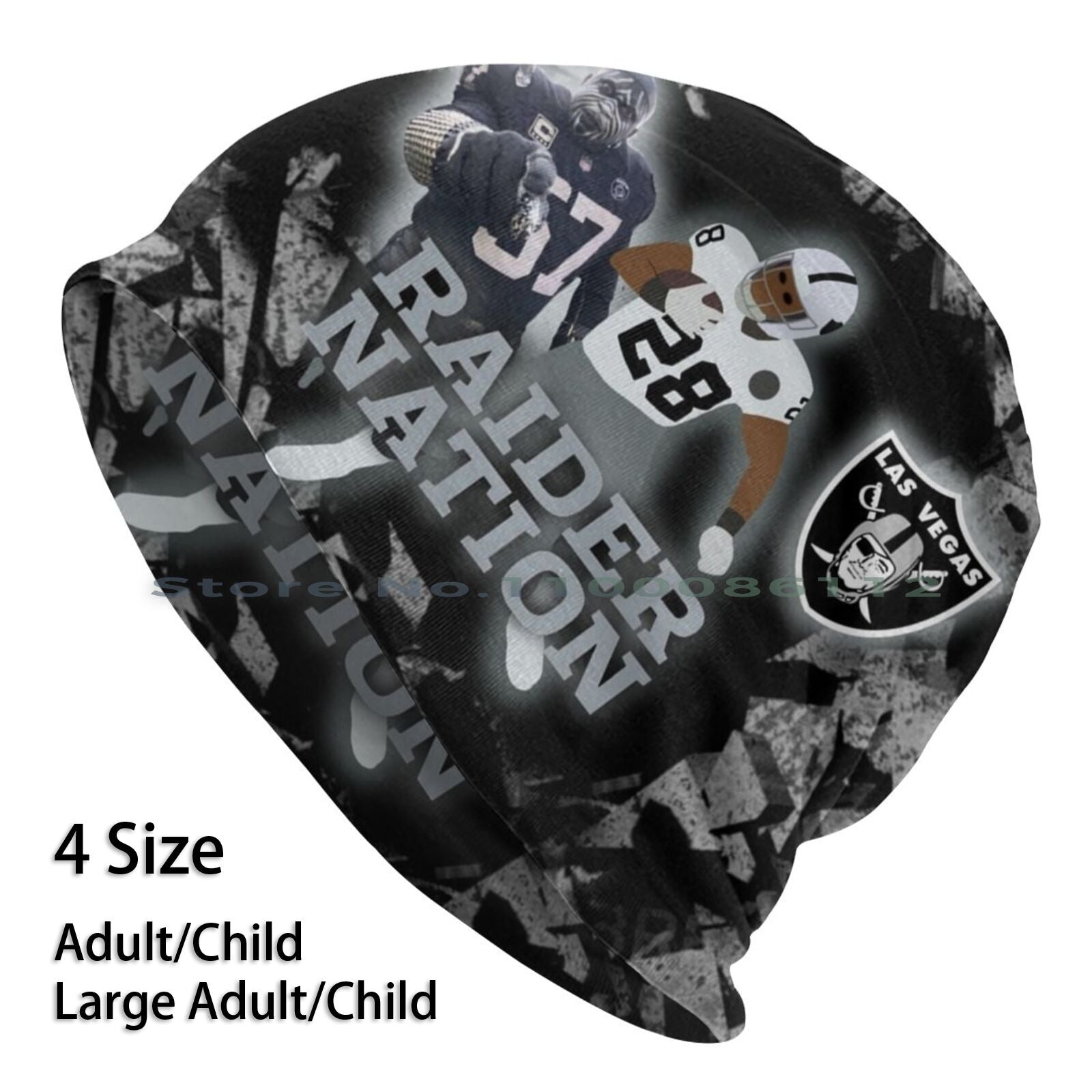 Las Vegas Raiders Big Logo Skullcap Beanie
